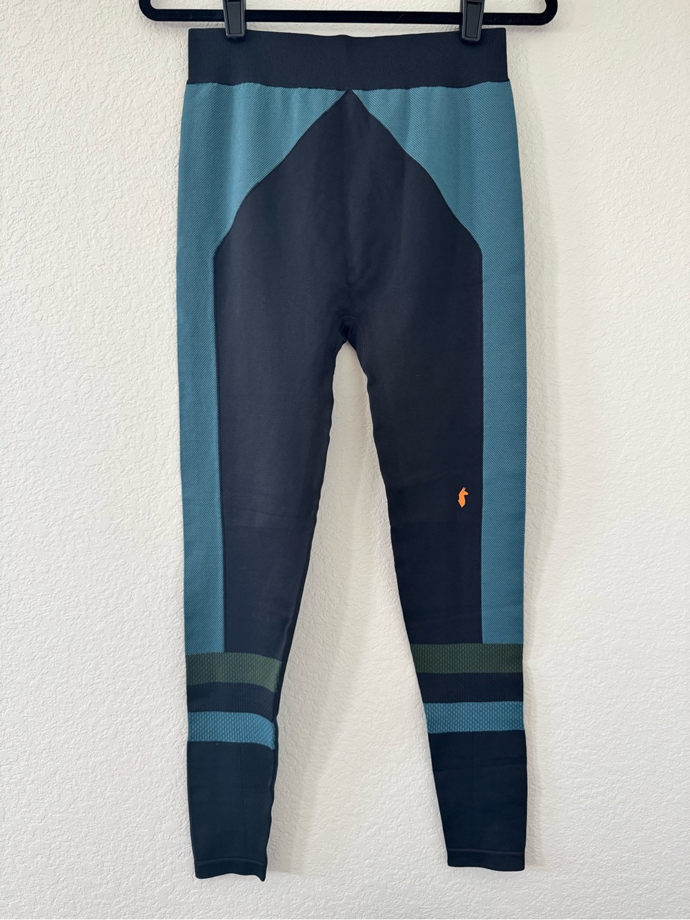 Cotopaxi Black Color Block Textured Leggings